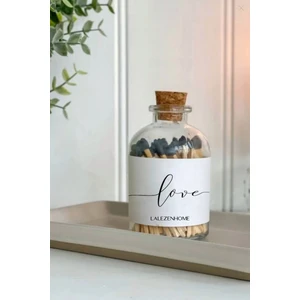 Lalezen Home Şeffaf Cam  Şişeli Kibrit