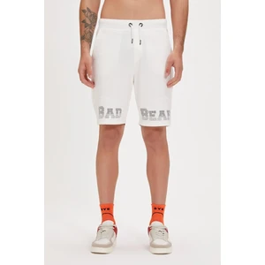 Bad Bear Grid Erkek Beyaz Şort