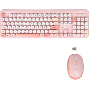 Twotech Renkli Tuşlu Kablosuz Türkçe Q Klavye+Mouse Seti