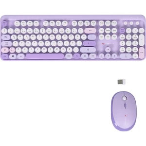 Twotech Renkli Tuşlu Kablosuz Türkçe Q Klavye+Mouse Seti