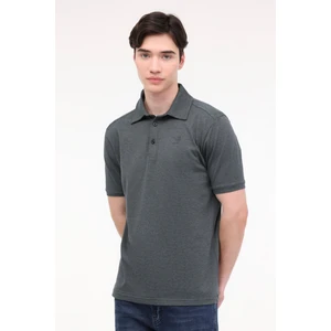 M-Bsc Polo T-Sh Bs22 4Fx Yesıl Melanj Erkek Kısa Kol T-Shirt