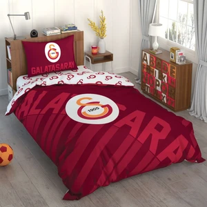 Lisanslı Tek Kişilik Nevresim Takımı Galatasaray Kırmızı Logo