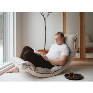 Ev Kolay Sallanan Mindersiz Çocuk Yatağı Yetişkin Yer Yatağı Mindersiz Sallanan Dinlenme Koltuğu Yalnızca Ahşap Tv Koltuğu