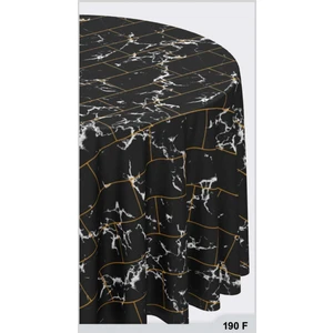 Pvc Silinebilir Muşamba Yuvarlak Masa Örtüsü Çap 140CM