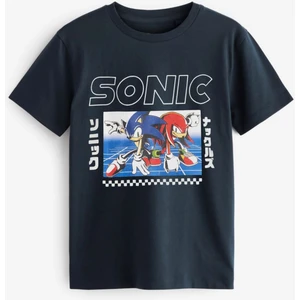 Emila Kids Lacivert Sonıc Baskılı Çocuk T-Shirt