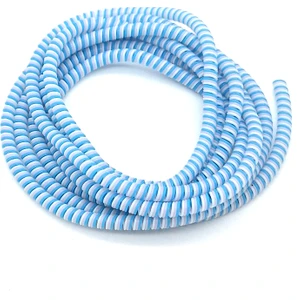 Şarj Aleti Kablosu Kablo Koruyucu Kordon Spiral Sarma Kılıf Koruma Mavi