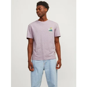 Jack & Jones Erkek Gögüste Logo Baskili Kisa Kollu Tisört - Aruba