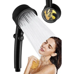 Krom Kaplama Banyo Duş Başlığı Filtreli Yüksek Basınçlı El Duşu Banyo Fiskiyesi Duş Sistemleri Bany