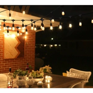 Led Pasajı Fener 10 Metre Eklenebilir Kablolu Dış Mekan 20 Duylu Duy Takımı / Düğün / Organizasyon / Bahçe E27