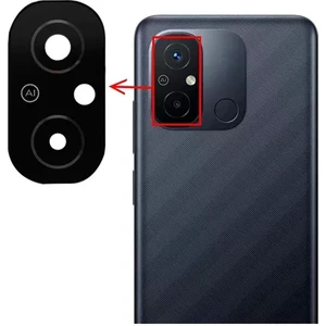 Xiaomi Redmi 12C Arka Kamera Camı Lens Yapışkanlı