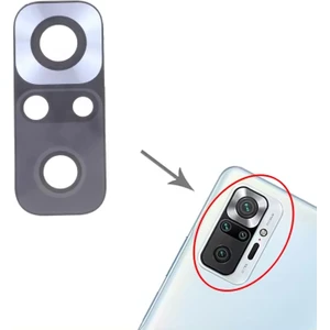 Xiaomi Redmi Note 10 Pro Max Arka Kamera Camı Lens Yapışkanlı