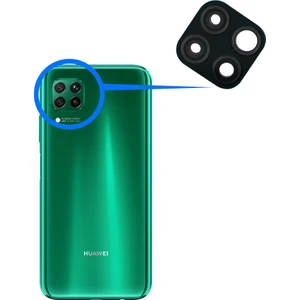 Huawei P40 Lite Arka Kamera Camı Lens Yapışkanlı