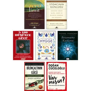Zero Limit - Stoacının Günlüğü - % 100 Düşünce Gücü - Hygge Danimarkalıların Mutluluk Sırrı - Rezonans Kanunu - Bilinçaltının Gücü - Var Mısın? - 7 Kitap