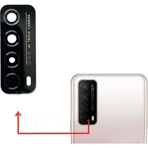 Huawei P Smart 2021 Arka Kamera Camı Lens Yapışkanlı