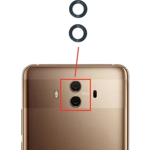 Huawei Mate 10 Pro Arka Kamera Camı Lens Yapışkanlı