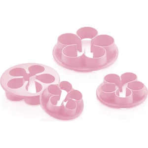 Adin Tasarım Gül Çiçek Papatya Kurabiye Kalıbı Seti 4lü Şeker Hamuru Bisküvi Kesici Pasta Kurabiye Kalıbı