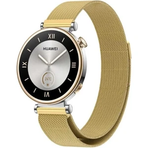 Huawei  Watch Gt2 Gt3 42MM Uyumlu Mıknatıslı Örgü Metal Hasır Kordon 20MM
