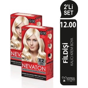 2 X 2'Li Set 12.00  Fildişi Kalıcı Krem Saç Boyası Seti (4 Boya + 4 Oksidan)