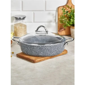 Pedra Indüksiyon 24 cm Granit Basık Tencere