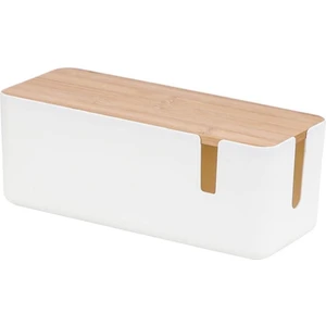 Kordon Düzenleyici Çıkış Şarj Cihazı Bambu Ahşap Kapak Düzenleyici Masaüstü Güç Kablosu Veri Kablosu Düzenleyici (Yurt Dışından)