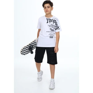 Erkek Çocuk Garson Boy Şortlu Alt Üst Takım 9920-B