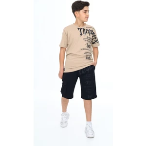 Erkek Çocuk Garson Boy Şortlu Alt Üst Takım 9920-V