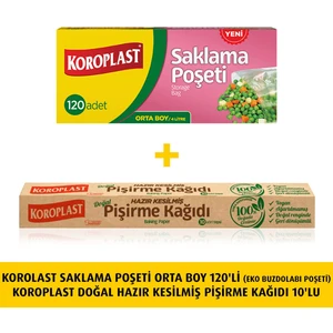 Korolast Saklama POŞ.ORTA120LI Eko+Hazır Kes.piş.kağ. 10LU