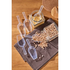 Kitchen Line 6 Adet Baharat Kaşığı - Şeker Reçel Baharatlık Kaşığı Şeffaf Büyük Boy