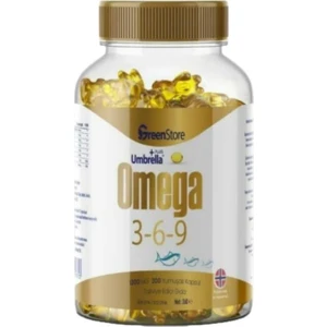 Green Store Umbrella Plus Omega 3-6-9 Norveç Balık Yağı 1300 Mg 200 Kapsül