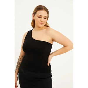 Tek Omuz Crop Top