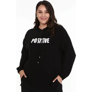 Baskılı Kapüşonlu Sweatshirt