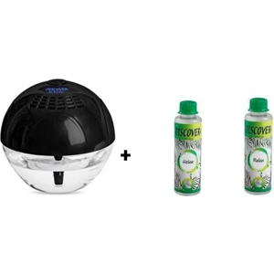 Sihirli Küre Hava Temizleme Makinesi Işıksız Siyah + 2 Adet 150ML Relax Solüsyonu