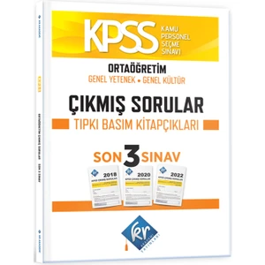 Kr Akademi Yayınları KPSS Ortaöğretim Genel Yetenek Genel Kültür Çıkmış Sorular Son 3 Sınav Tıpkı Basım Fasikülleri