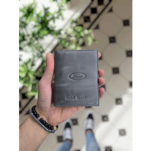 Visso Leather 1904 Ford Logolu Deri Araç Ruhsat Kılıfı - Ruhsat Kabı Isme Özel Çanta Cüzdan