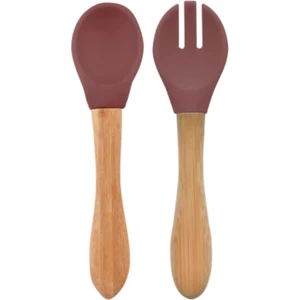 Oioi Mama Kaşığı Çatal Seti 9+ Ay Velvet Rose