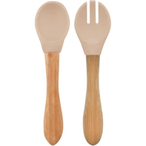 Oioi Mama Kaşığı Çatal Seti 9+ Ay Bubble Beige