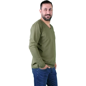 Erkek Süprem V Yaka Uzun Kollu Tişört