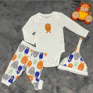 Pieros Baby 0034 Erkek Bebek 3'lü Takım