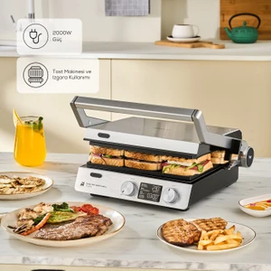 Compact Steel Pro Sear And Grill Inox 2007 Izgara ve Tost Makinesi