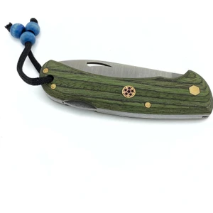 Acw Arts Poslu ÇAKI,4116 Numara Paslanmaz Çelik ve Pelesenk Ahşap Sap