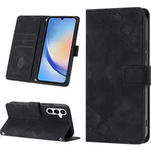 SZY Market Samsung Galaxy A35 5g Için Kılıf Manyetik Deri Cüzdan Kapak Çevirin Kart (Yurt Dışından)