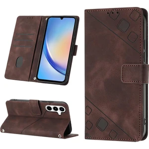 SZY Market Samsung Galaxy A35 5g Için Kılıf Manyetik Deri Cüzdan Kapak Çevirin Kart (Yurt Dışından)