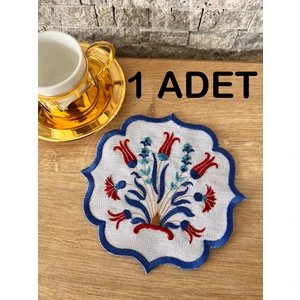 Nakış Konsept Çini Desen Işlemeli Kokteyl Peçete 1 Adet