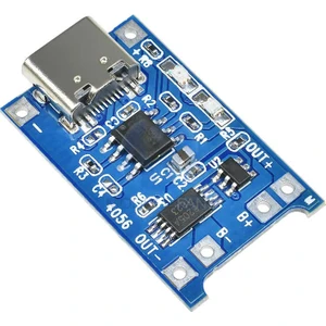 TP4056 Type-C USB Korumalı Lityum Lipo Batarya Şarj Modülü Devresi