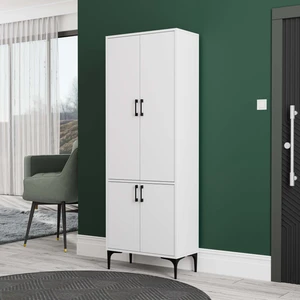 5030 Royal 4 Kapaklı 5 Askılı Portmanto Beyaz