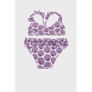 Chacha Desenli Uv Korumalı Çabuk Kuruyan Bikini Kız Çocuk Bikini SB2414000109