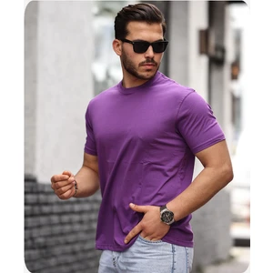 Men's Style Mens Style Pamuklu Sıfır Yaka T-Shirt