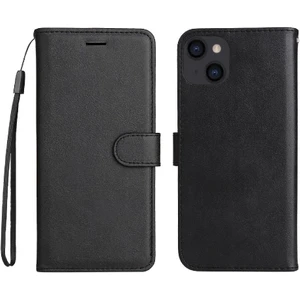 YH Market Kart Yuvası ile iphone 14 Için Flip Case Artı Yüksek Kaliteli Deri Klasik (Yurt Dışından)