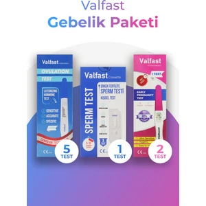 Gebelik Paketi, 5 Ovulasyon & 1 Erkek Fertilite & 2 Gebelik Testi