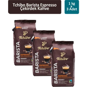 Barista Espresso Çekirdek Kahve 1000 gr x 3 Adet
